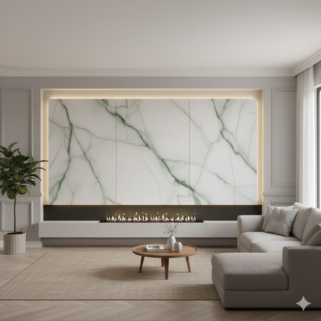 Book Match PVC marble panels